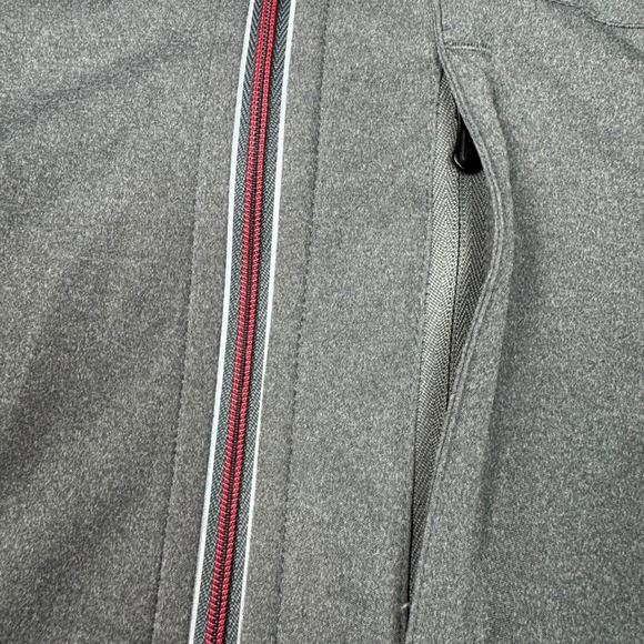 Smartwool PhD Merino Wool Blend Full Zip Jacket Mens Large Gray Red Performance - Picture 8 of 16
